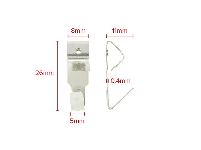 Picture Hooks 1 Pin Quality 28mm Nickel Plated pack 1000 with Pins
